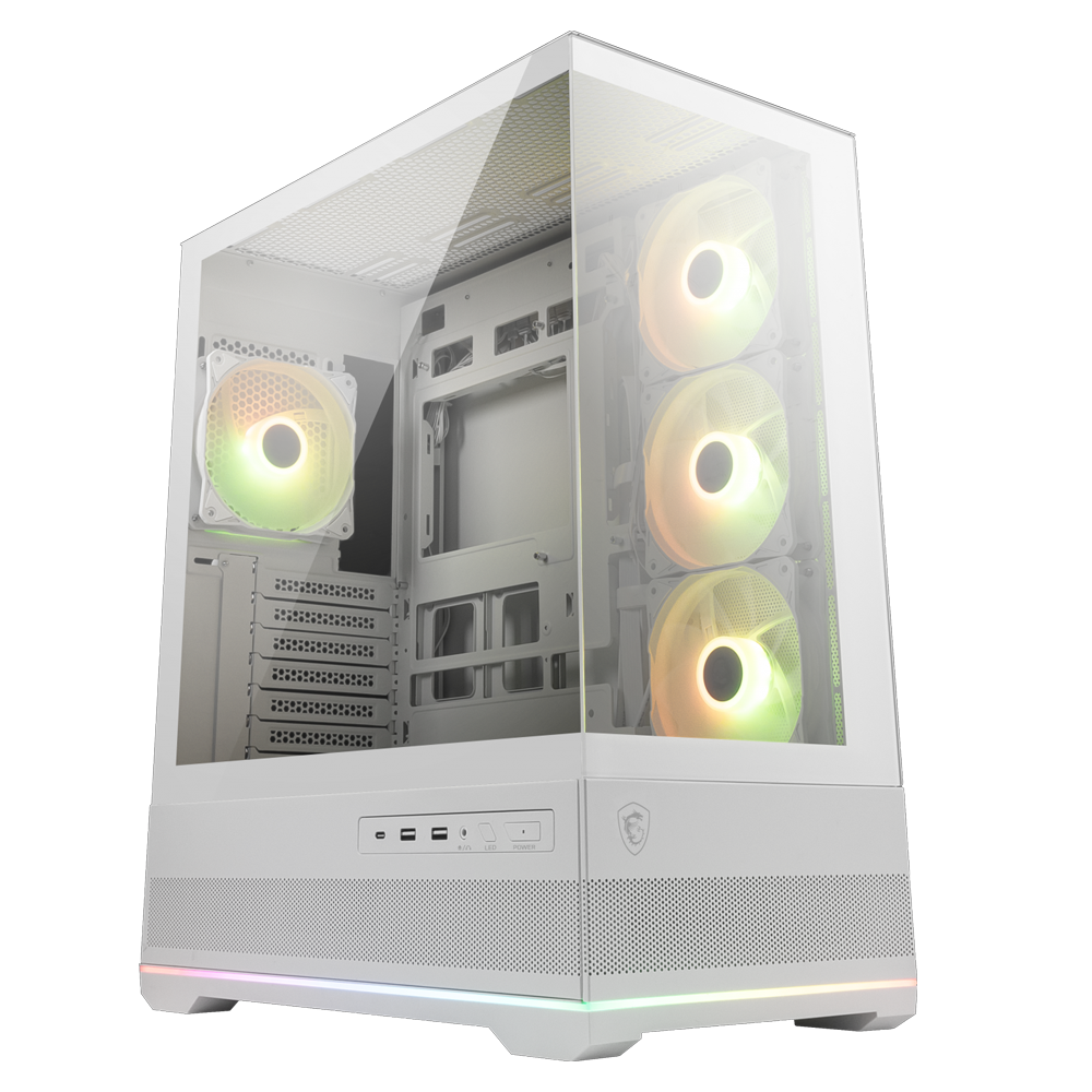 MSI MAG PANO 110R PZ WHITE Tempered Glass ARGB Fan USB 3.2 ATX Mid Tower Bilgisayar Kasası