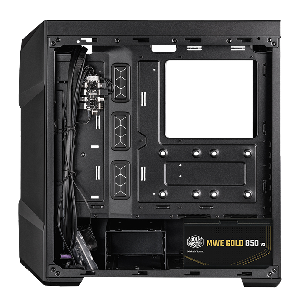 Cooler Master MasterBox TD500 850W 80+ Gold Mesh ARGB USB 3.2 Siyah Mid Tower Kasa