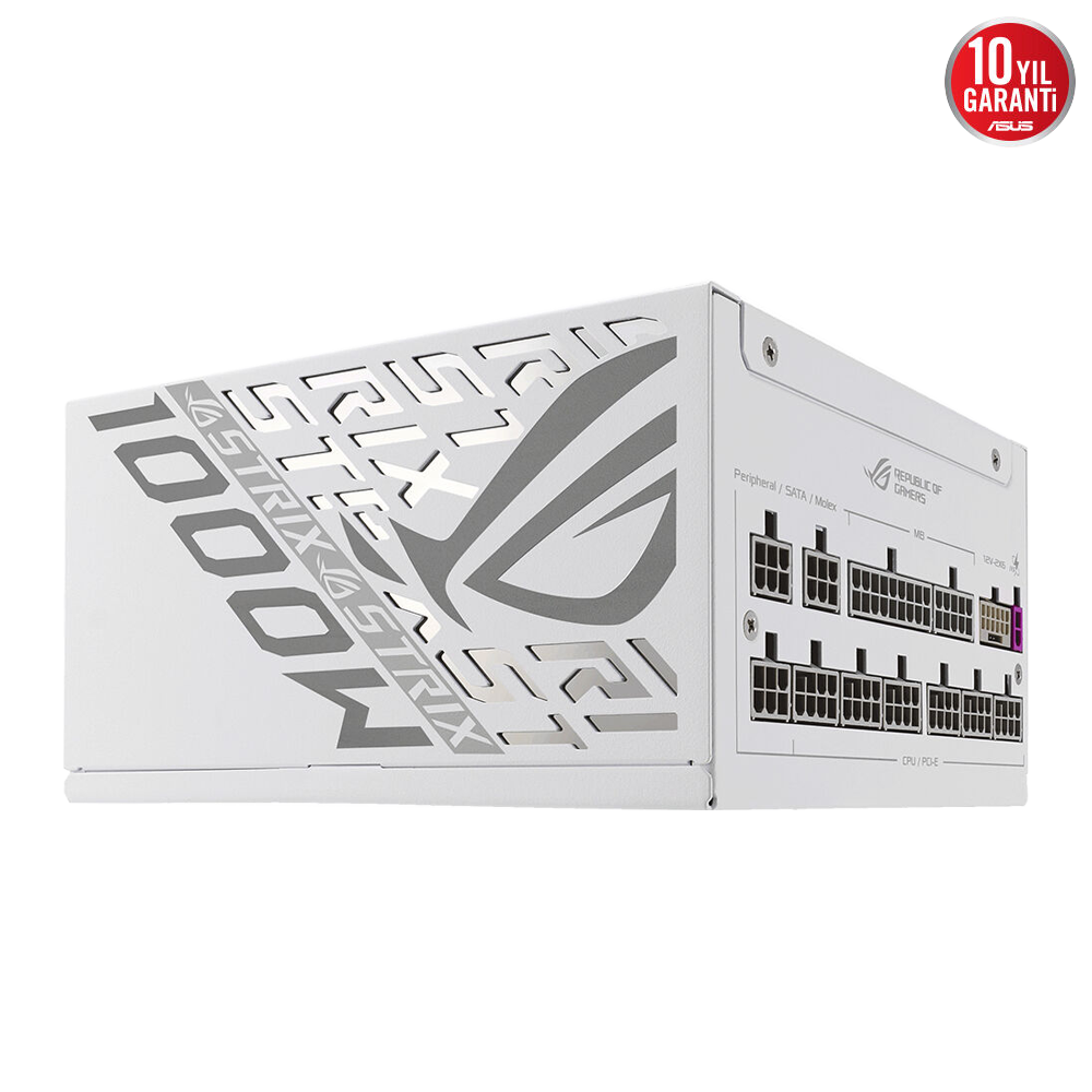ASUS ROG STRIX 1000W 80+ Platinum ATX 3.1 Gen 5.1 Full Modüler Beyaz  PSU