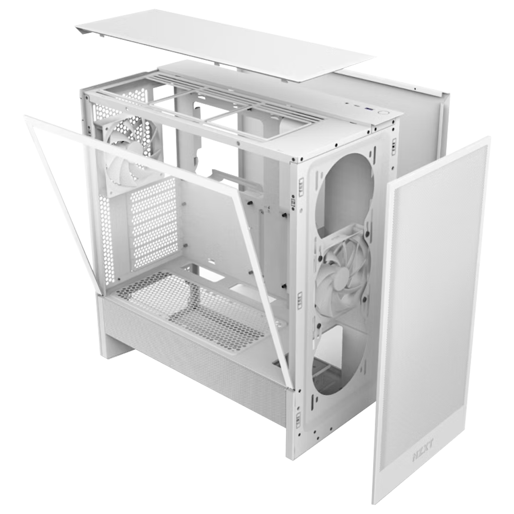 NZXT H5 Flow Edition 750W 80+ Bronze USB 3.2 USB-C Beyaz ATX Mid Tower Kasa