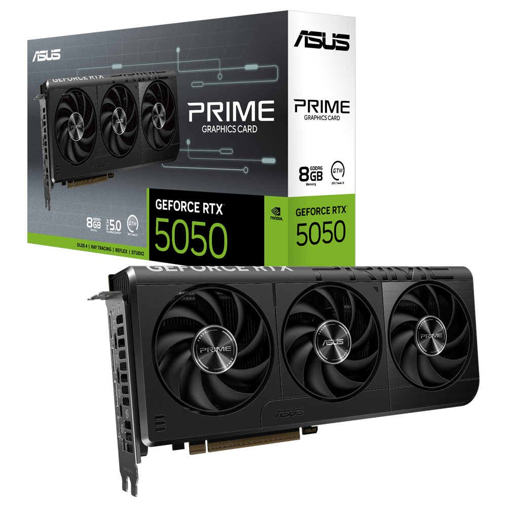 ASUS PRIME GeForce RTX 5050 8GB GDDR6 DLSS 4 128 Bit Ekran Kartı