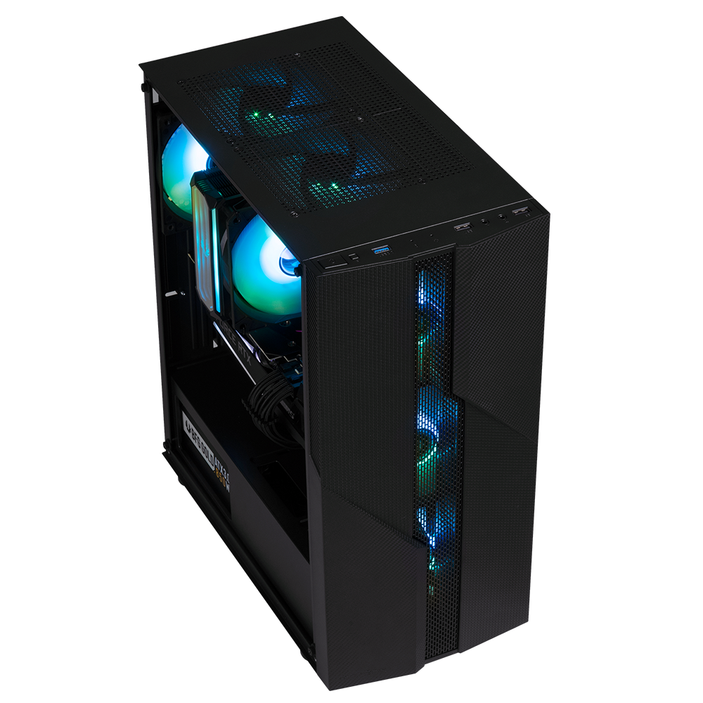 BitFenix C20 600W 80+ Tempered Glass FRGB USB 3.0 Mesh ATX Mid Tower Siyah Kasa