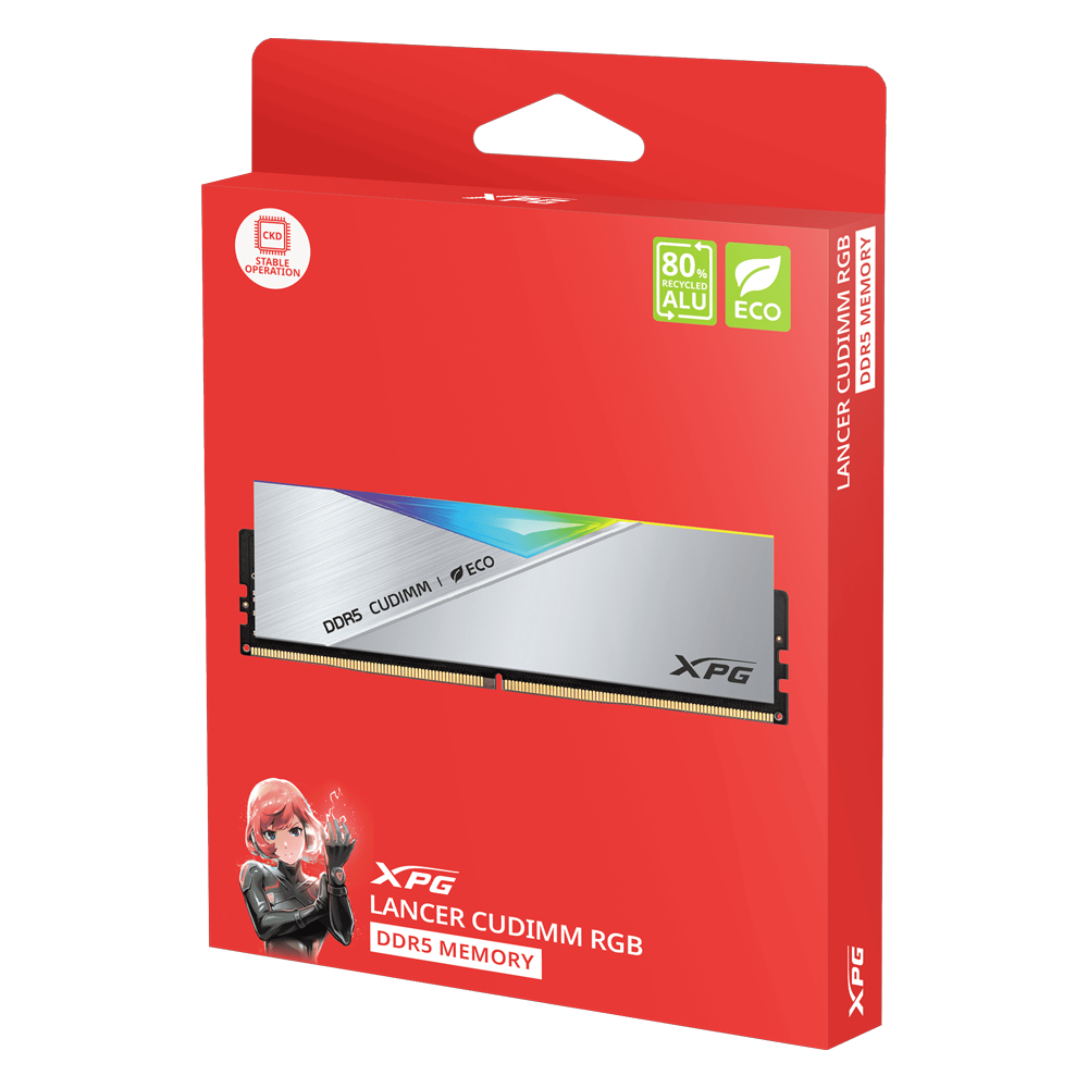 XPG Lancer Silver 48GB (2x24GB) RGB 9200MHz CL42 INTEL XMP DDR5 Gümüş Dual Kit Ram