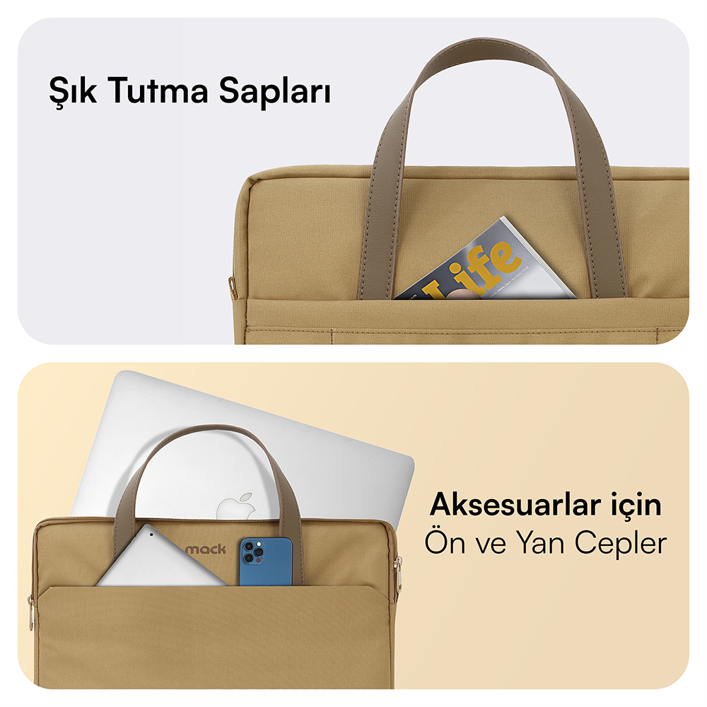 MACK MCE-1513 15.6 NOVA Eco Camel Notebook Çantası 
