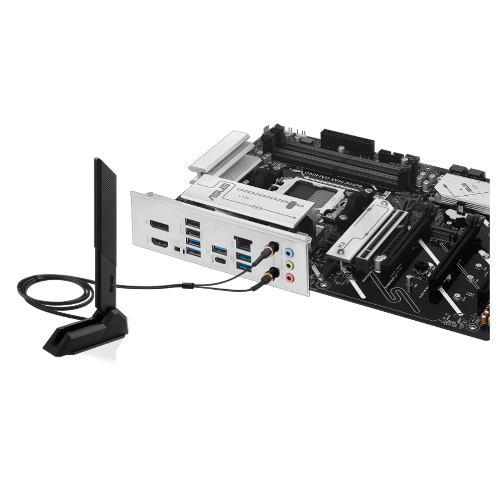 ASUS B650E MAX GAMING WIFI 8000MHz (OC) DDR5 Soket AM5 M.2 HDMI DP ATX Anakart