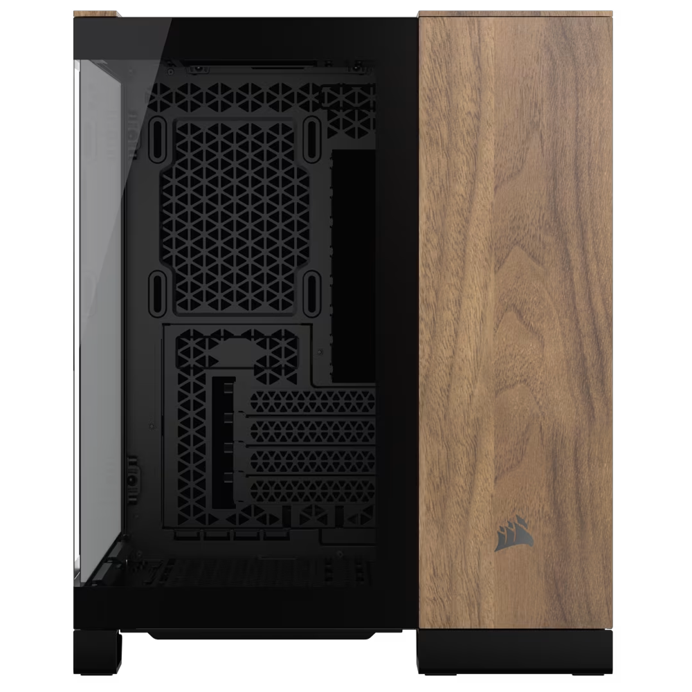CORSAIR 2500X Tempered Glass Dual Chamber USB 3.1 Type-C Siyah/Ceviz Ağacı mATX Kasa