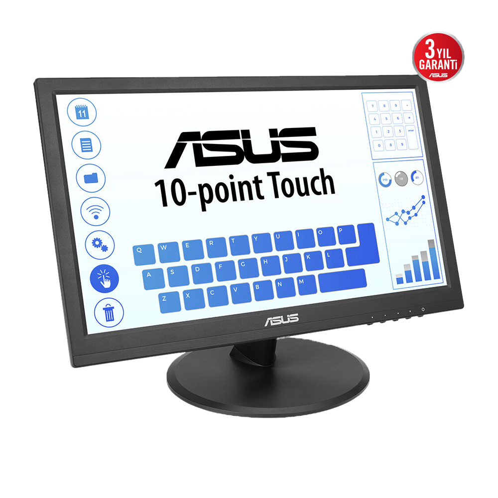ASUS VT169HE 15.6" HDMI VGA EyeCare FlickerFree IPS Dokunmatik Monitör