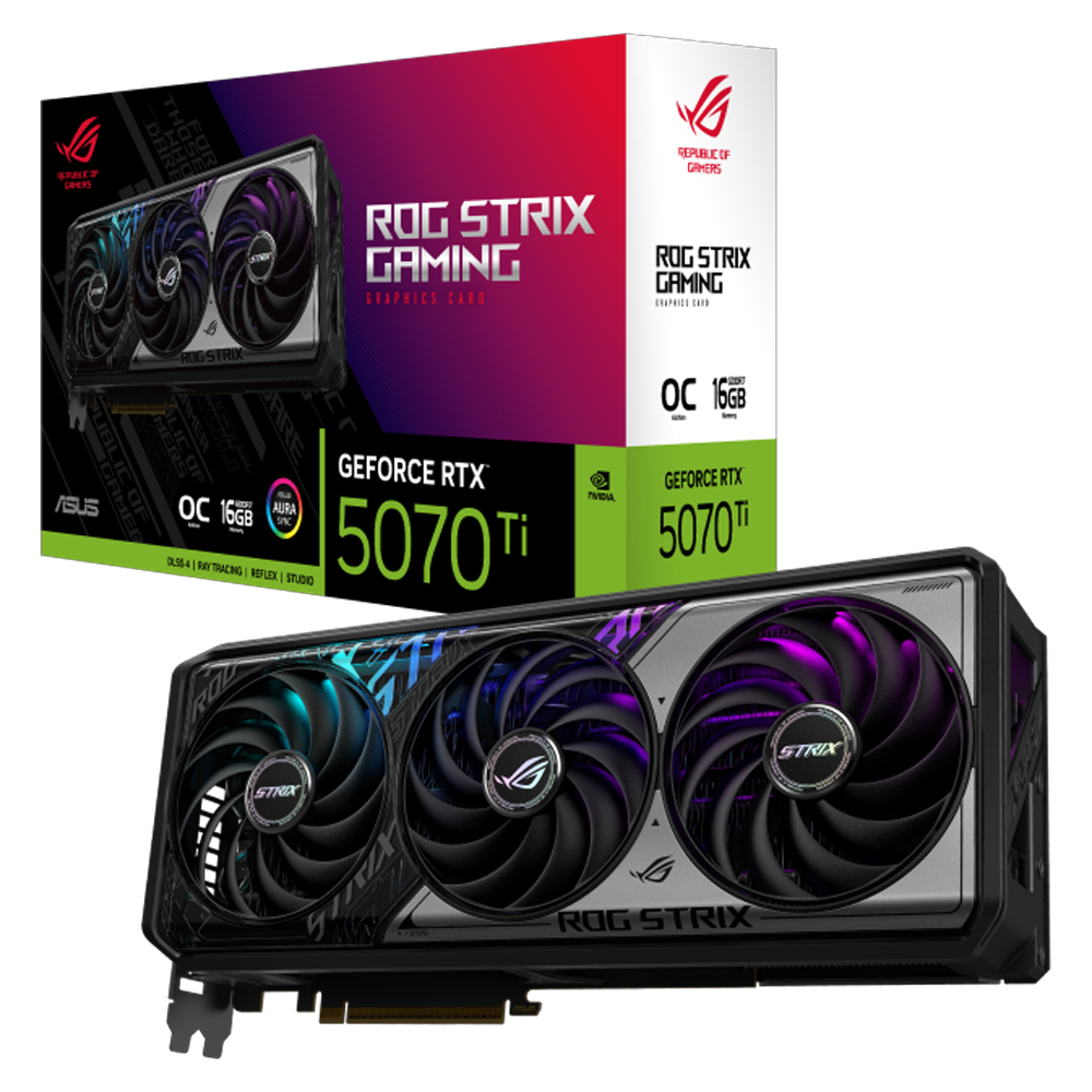ASUS ROG Strix GeForce RTX 5070 Ti 16GB GDDR7 OC Edition DLSS 4 256 Bit Ekran Kartı