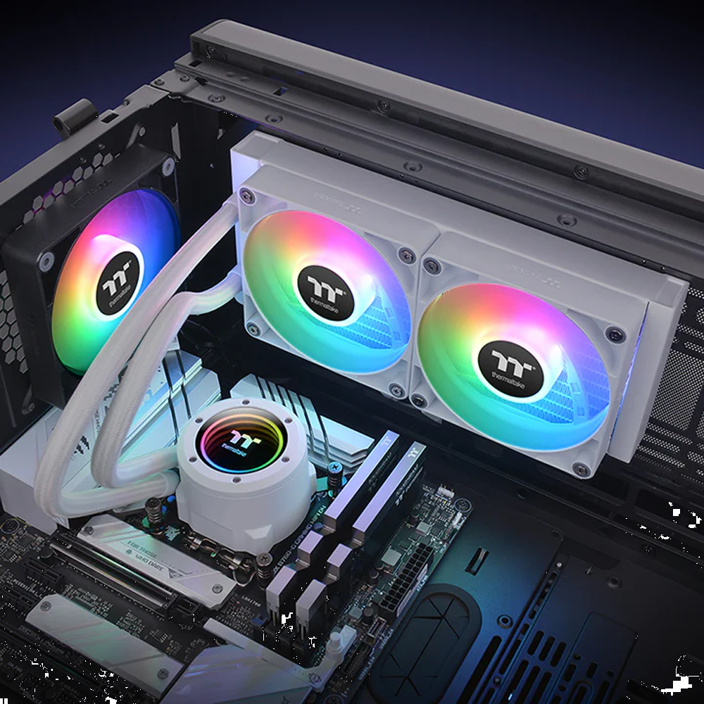 Thermaltake TH240 V2 ARGB All-In-One 240mm Beyaz İşlemci Sıvı Soğutucu