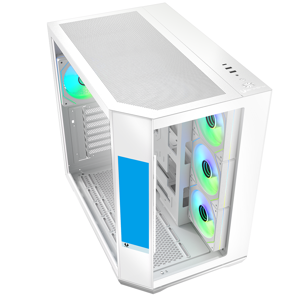 BitFenix Digital T10 EF 850W 80+ Bronze 8.8" Ekranlı Tempered Glass ARGB USB 3.1 ATX Mid Tower Beyaz Kasa