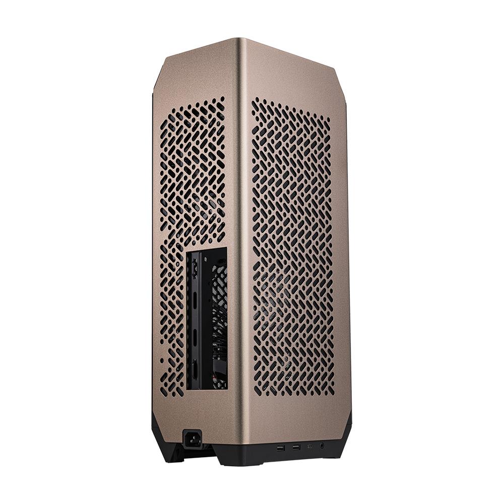 Cooler Master NCORE 100 MAX Bronze Edition 850W 80+ Gold Tempered Glass SickleFlow 120 mm Sıvı Soğutucu USB 3.2 Mini-ITX Kasa