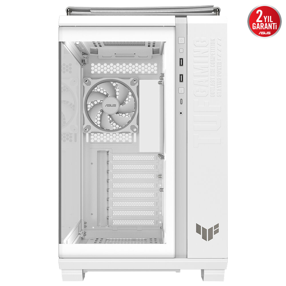 ASUS TUF GAMING GT502 Horizon Tempered Glass Beyaz USB 3.2 Mid Tower Kasa