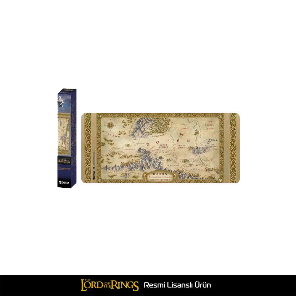 EXVEGA Lord Of The Rings War Of The Rohirrim Map XXL Mousepad 90×40