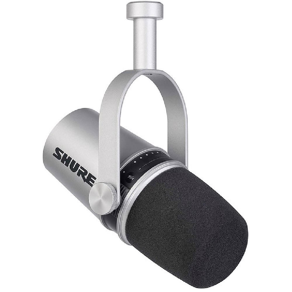 Shure MV7 Premium Silver Podcast / Stream / Gaming Mikrofon