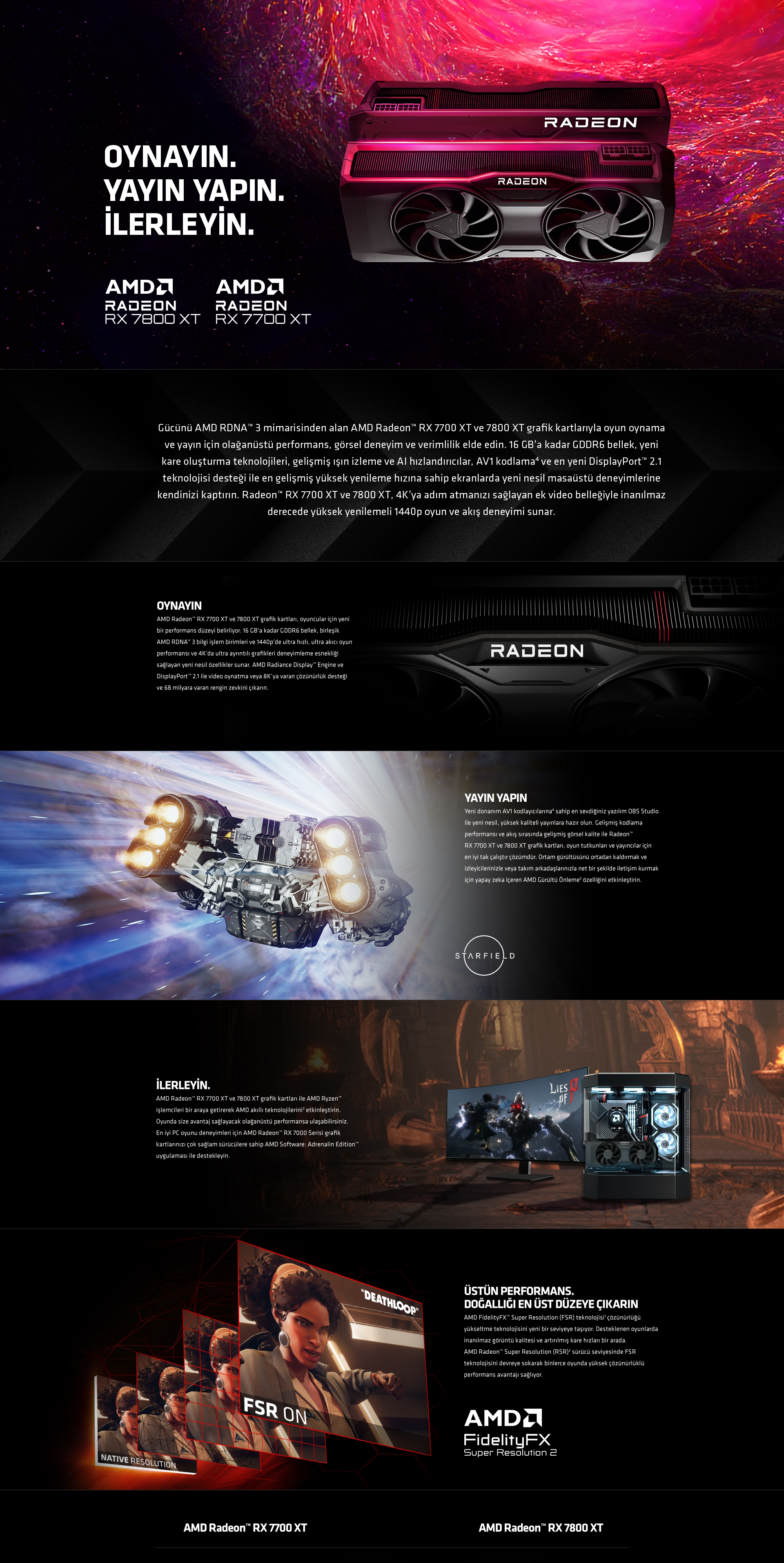 AMD RX 7000 Serisi Ekran Kartları