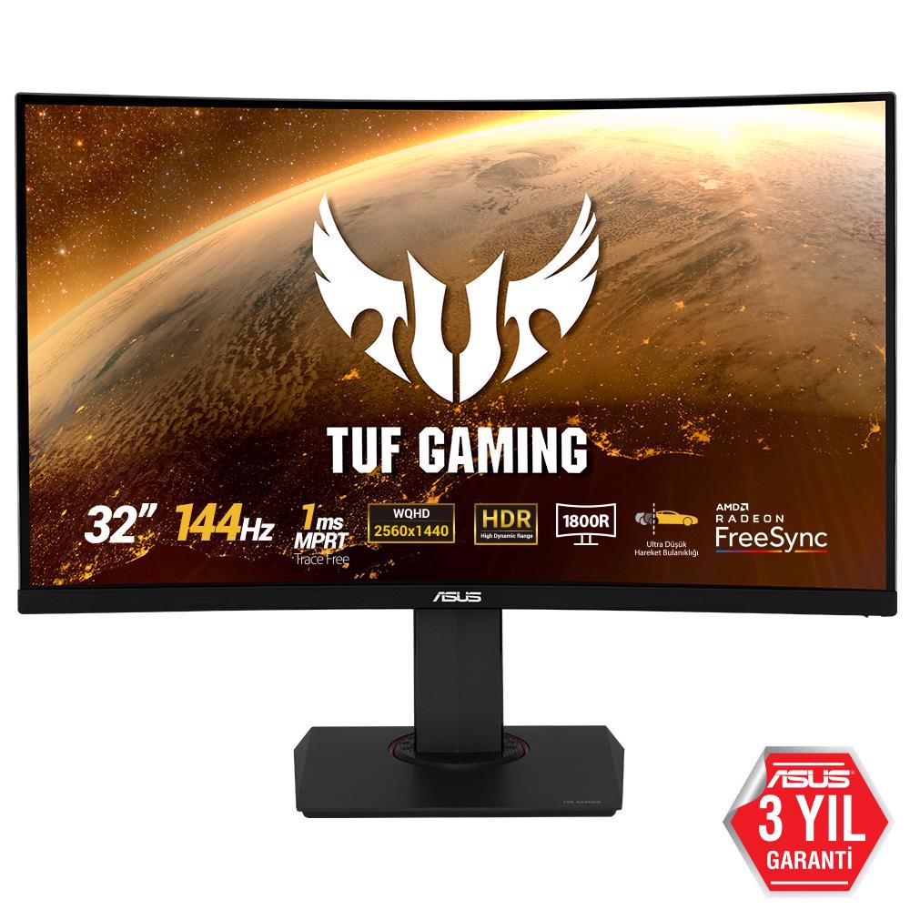 ASUS TUF GAMING 31.5" VG32VQ 144Hz 1ms 2xHDMI DP HDR10 VA 2K FreeSync Gaming Monitör