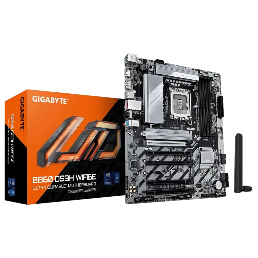 GIGABYTE B860 DS3H WIFI6E 9066MHz OC DDR5 Soket 1851 M.2 HDMI DP ATX Anakart