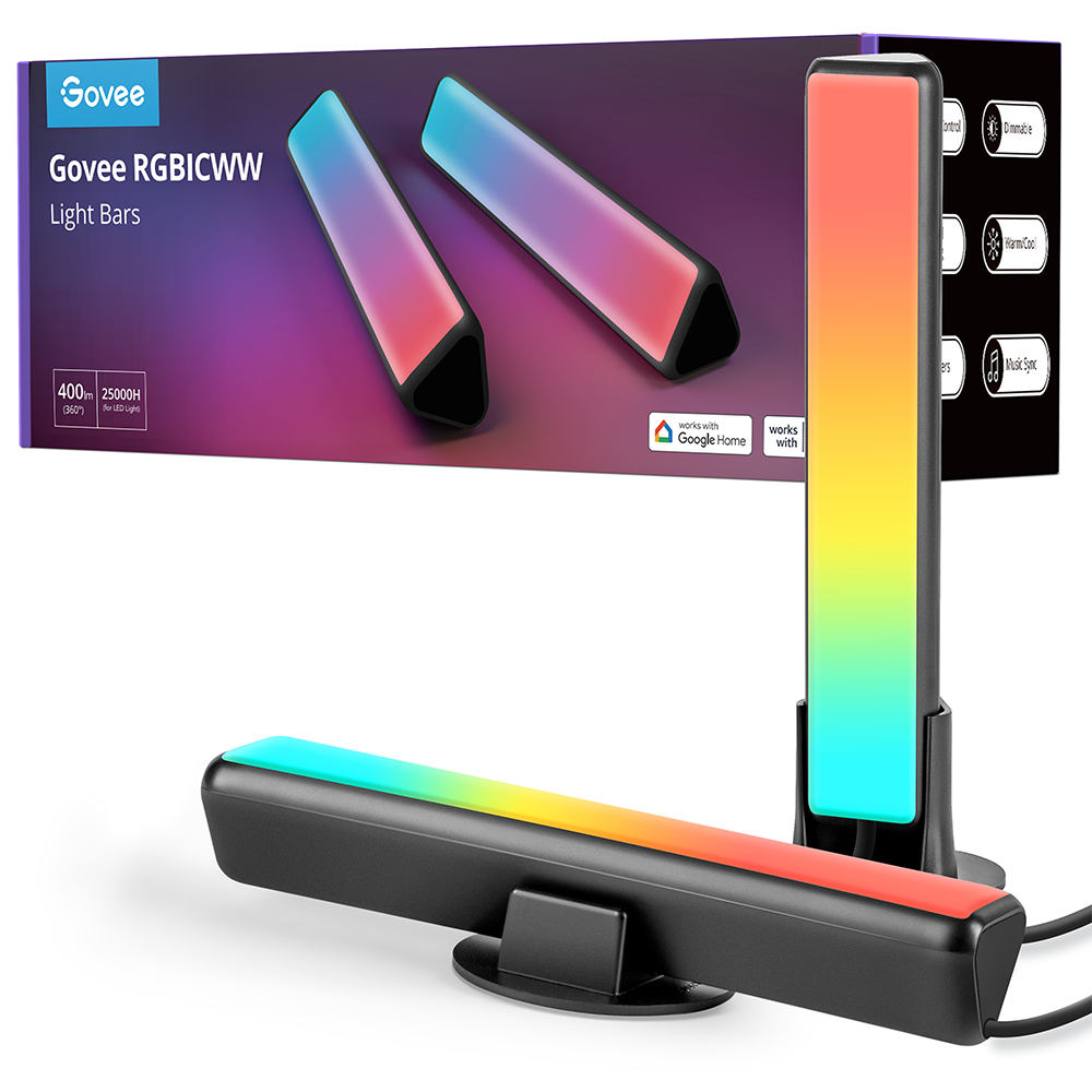 GOVEE RGBICWW WiFi+BT 2'li Flow Plus Bar