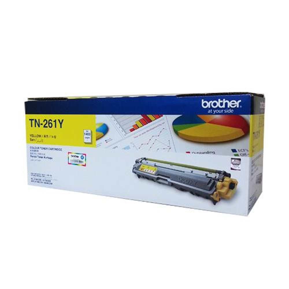 BROTHER TN261Y HL-3150CDN HL-3170CDW MFC-9140CDN MFC-9330CDW 1400 SAYFA Sarı TONER Resim-1