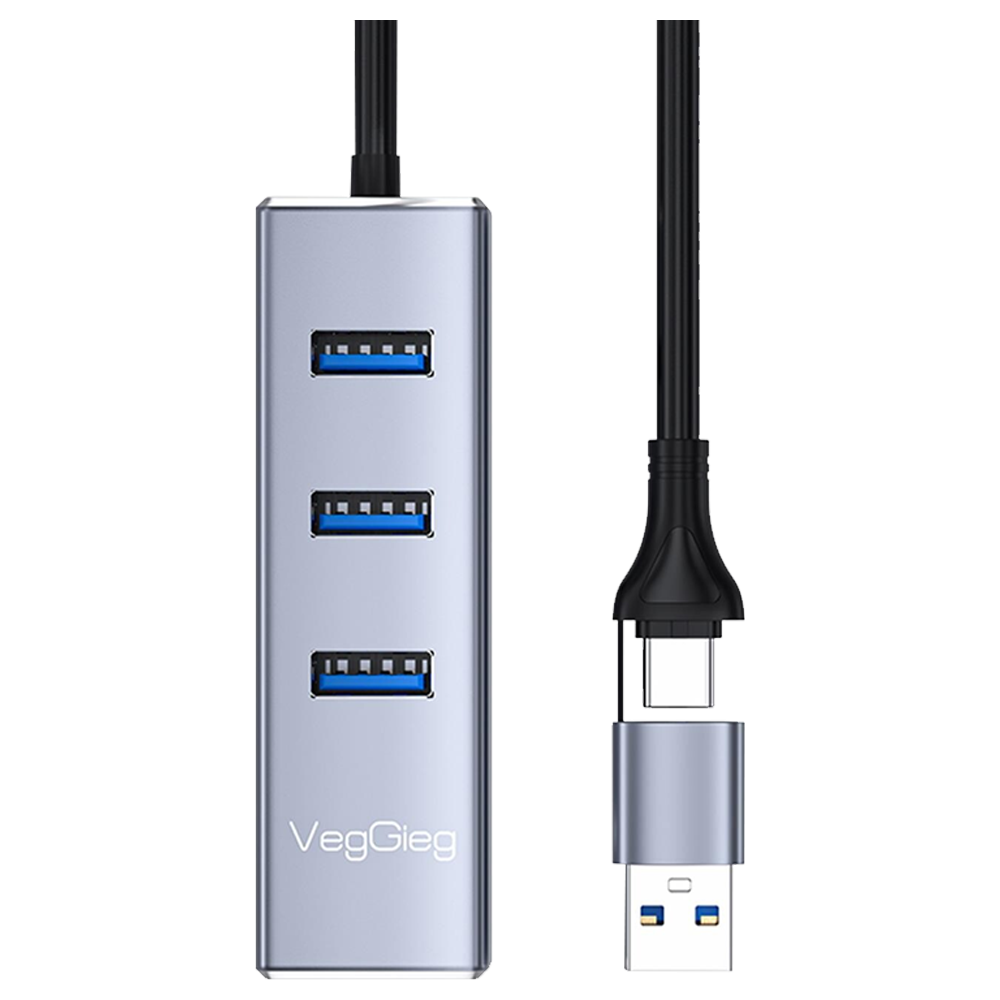 VegGieg USB 3.0 Type-C Gigabit Ethernet Adaptörü Çoklayıcı Hub 