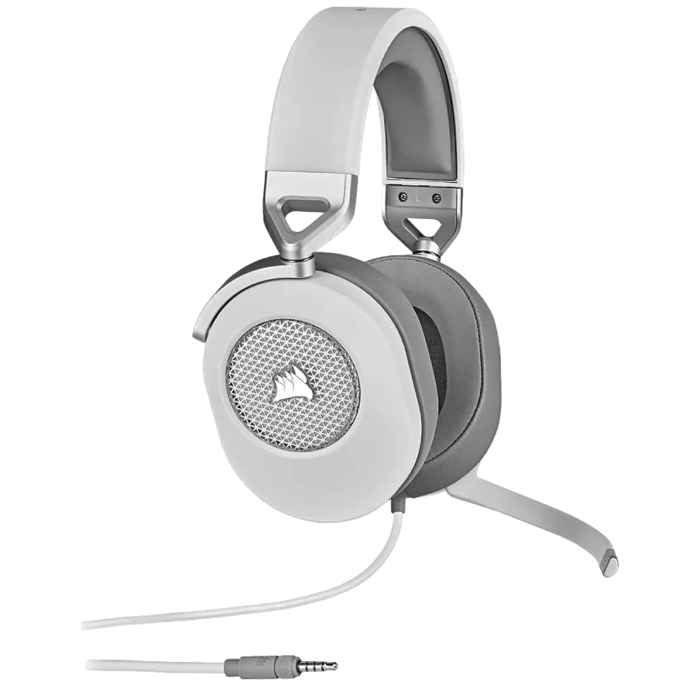 CORSAIR HS65 7.1 Surround Beyaz Kablolu Gaming Kulaklık