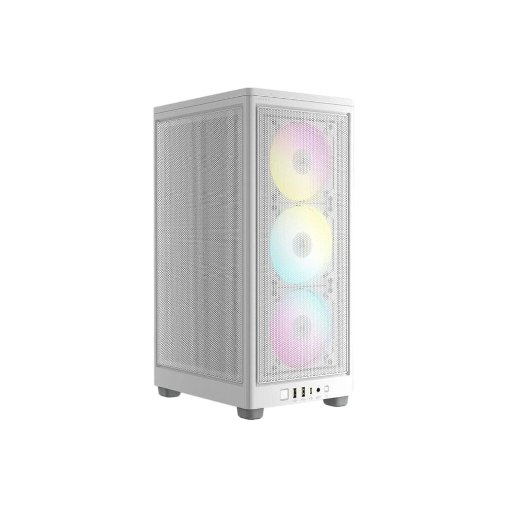 CORSAIR iCUE 2000D AIRFLOW RGB Tempered Glass USB 3.2 Beyaz Mini-ITX Kasa