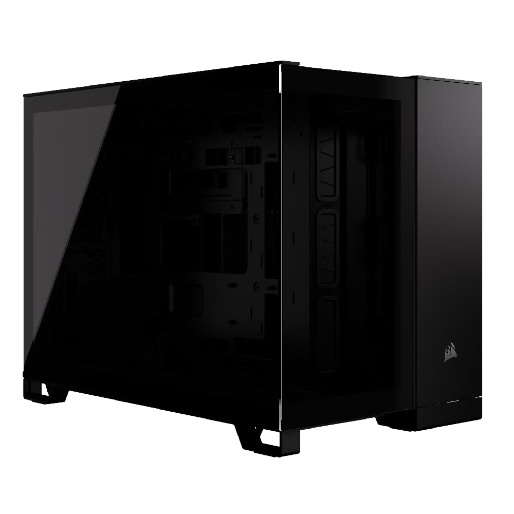 CORSAIR iCUE 2500X Dual Chamber Tempered Glass USB 3.2 Siyah mATX Kasa