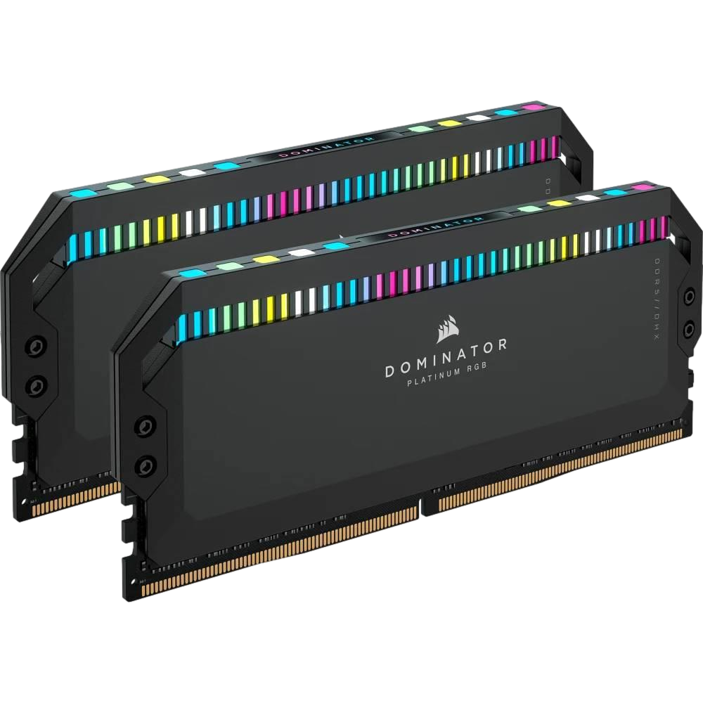 CORSAIR 32GB (2x16GB) Dominator Platinum RGB Siyah 6000MHz CL30 DDR5 XMP Dual Kit Ram