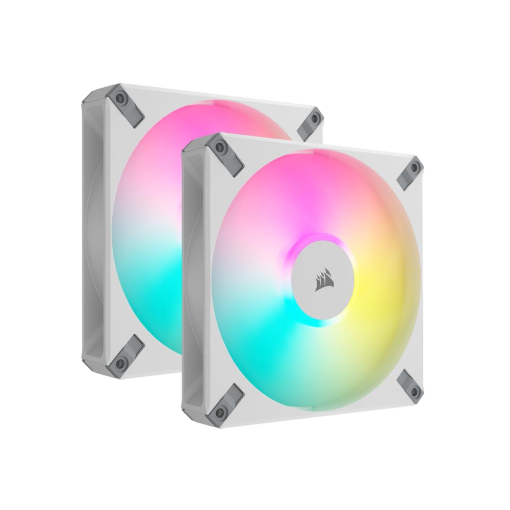 CORSAIR iCUE AF140 RGB ELITE 140mm PWM Beyaz İkili Kasa Fanı