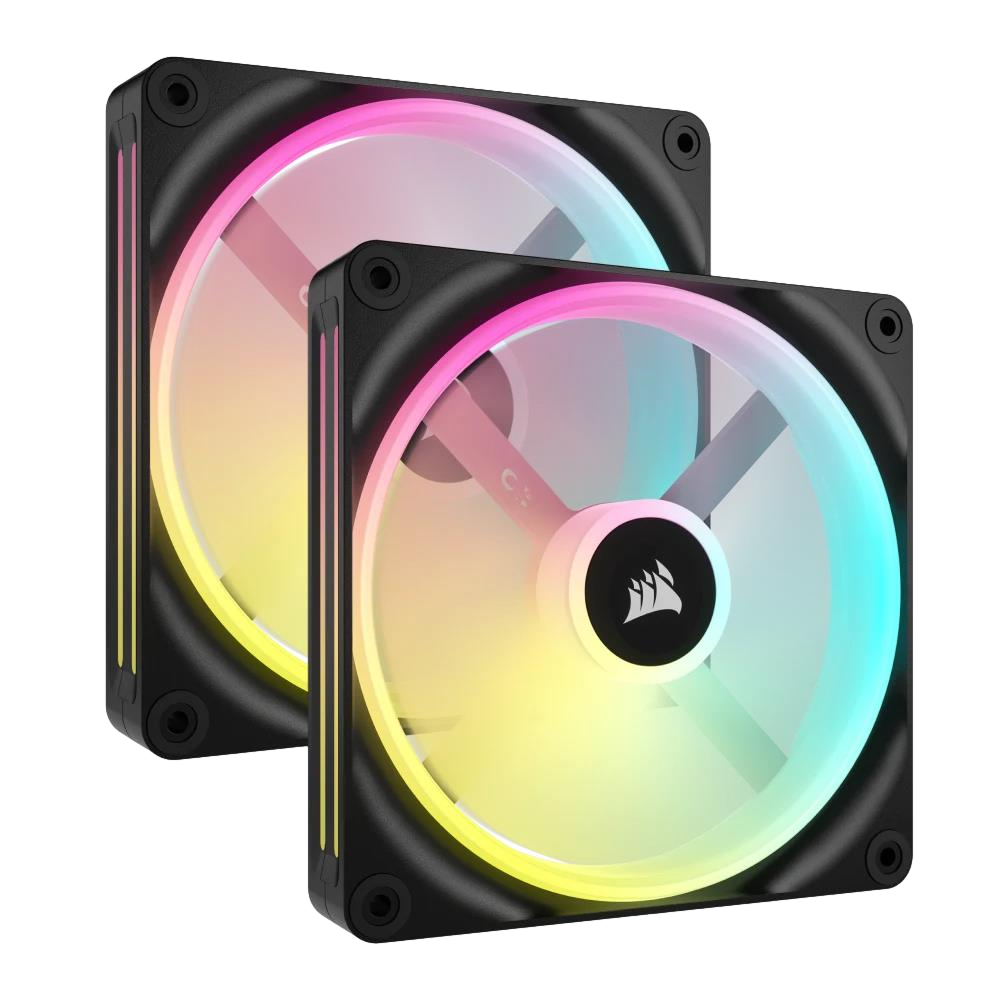 CORSAIR iCUE LINK QX140 RGB 140mm PWM Siyah İkili Kasa Fanı