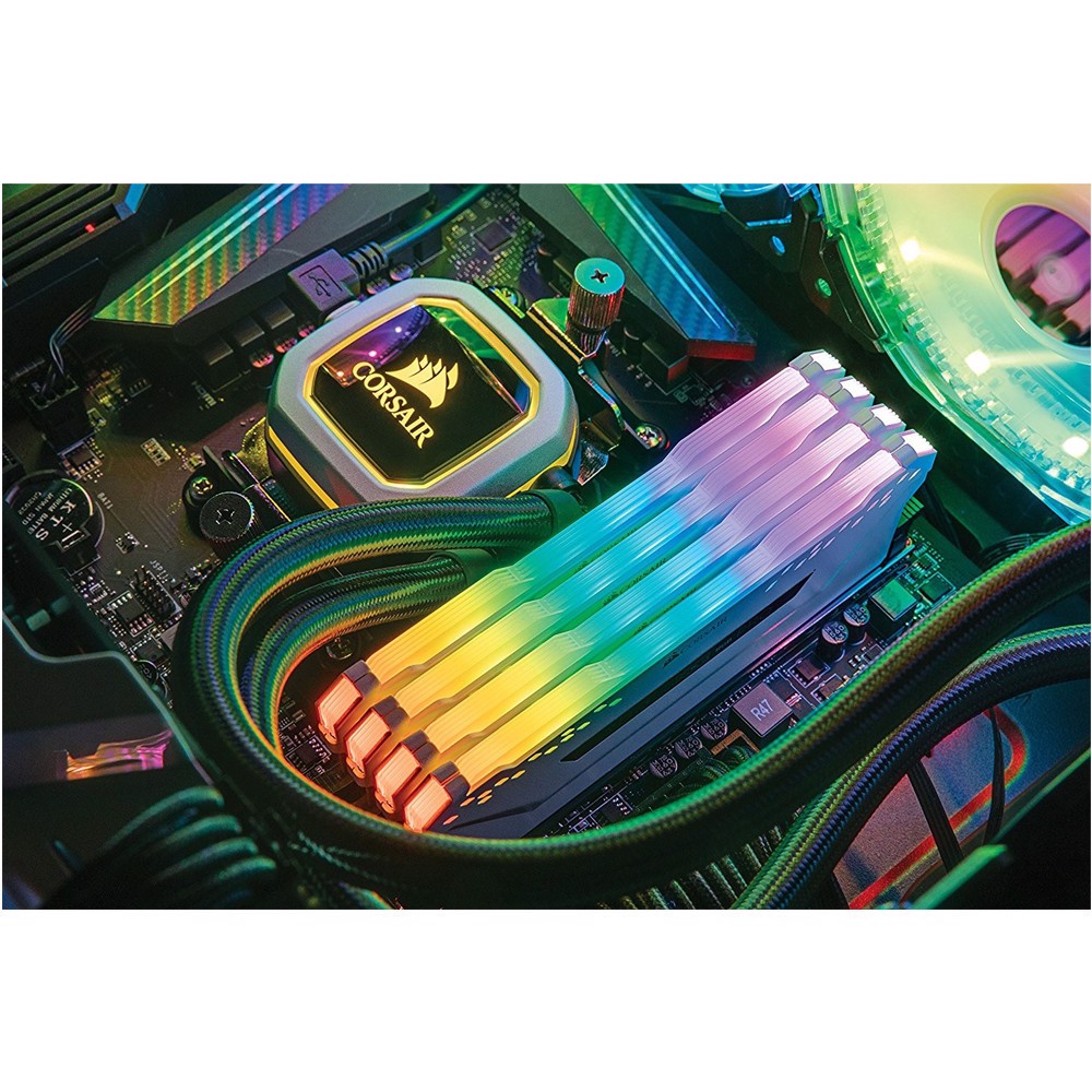CORSAIR 16GB (2x8GB) Vengeance RGB PRO Beyaz 3200MHz CL16 DDR4 Dual Kit Ram