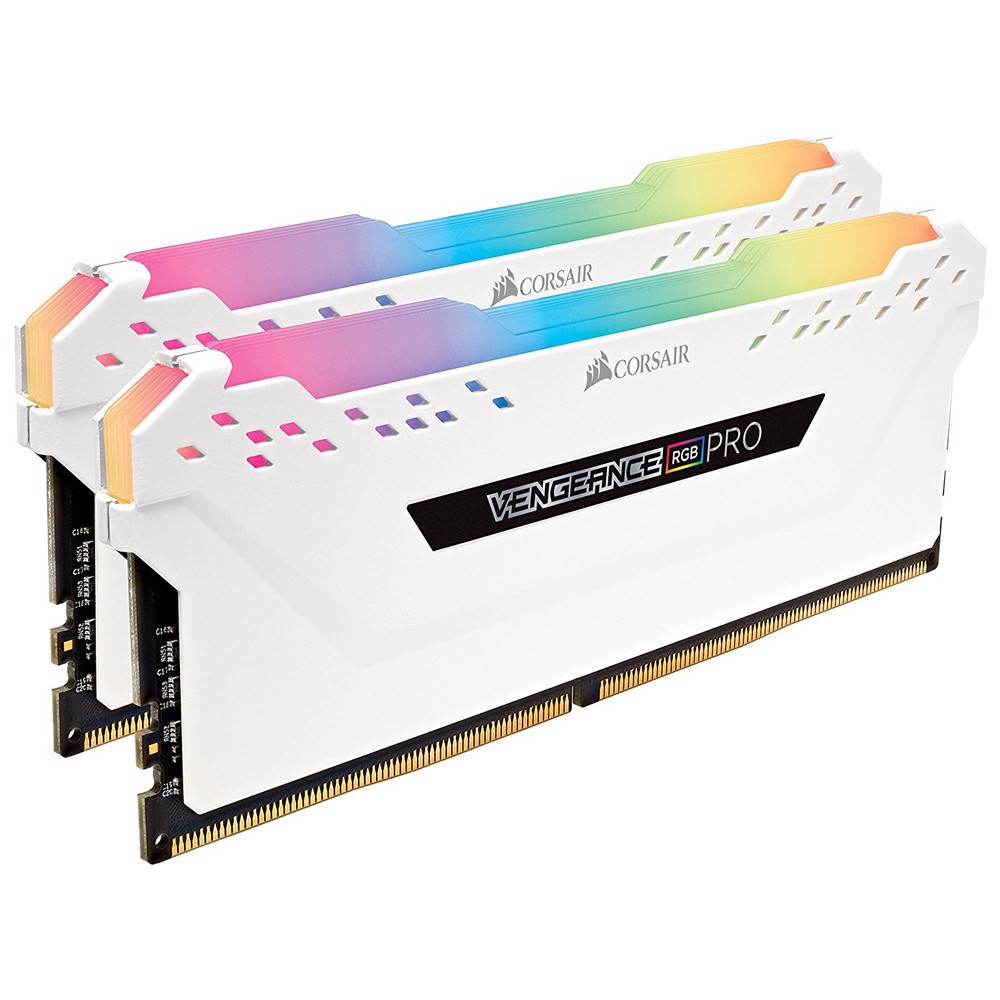 CORSAIR 16GB (2x8GB) Vengeance RGB PRO Beyaz 3200MHz CL16 DDR4 Dual Kit Ram