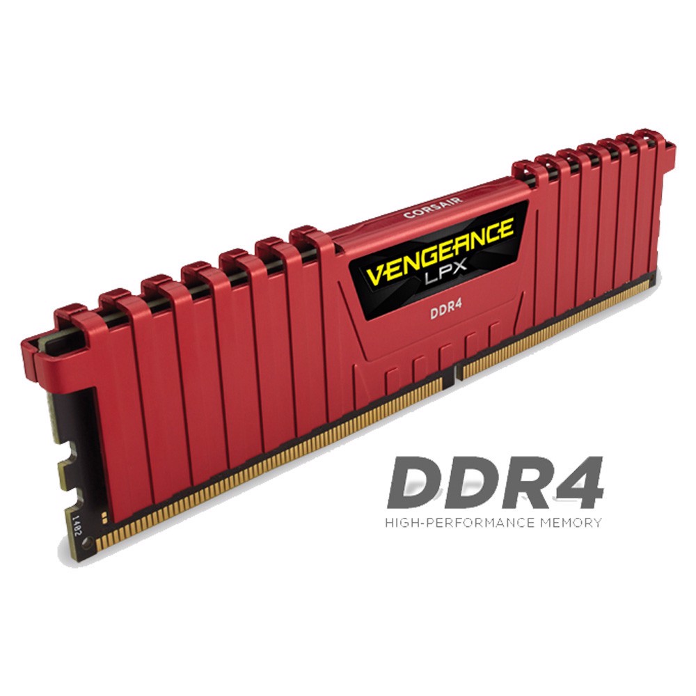 CORSAIR 8GB Vengeance LPX Kırmızı 2666MHz CL16 DDR4 Single Kit Ram