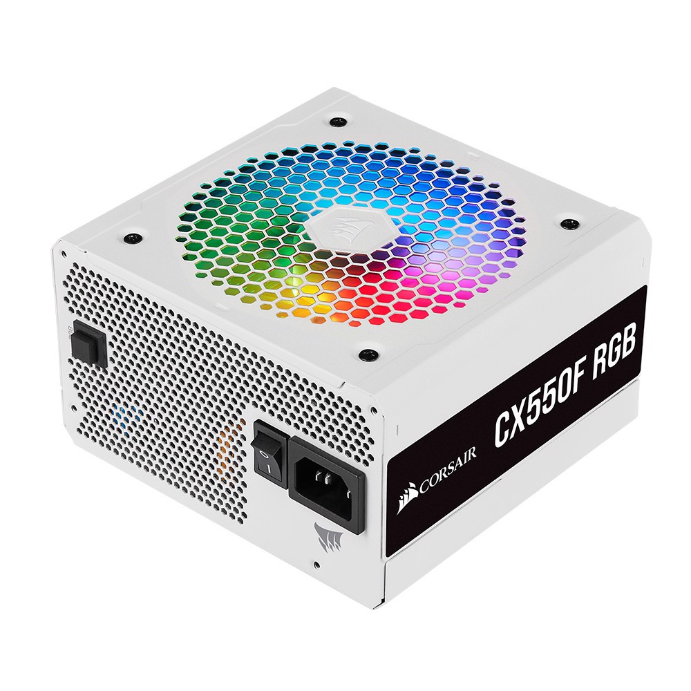 CORSAIR CX550F RGB 550W 80+ Bronze Beyaz Full Modüler 120mm Fanlı PSU