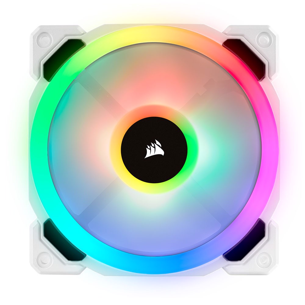 CORSAIR LL120 RGB Dual Light Loop White PWM 120mm Fan