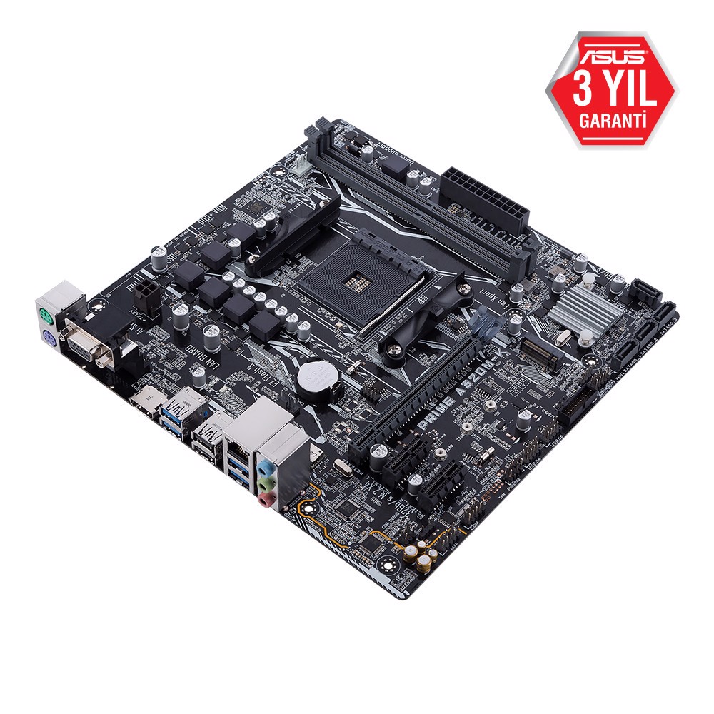 ASUS PRIME A320M-K/CSM 3200MHz(OC) DDR4 Soket AM4 M.2 VGA HDMI mATX Anakart