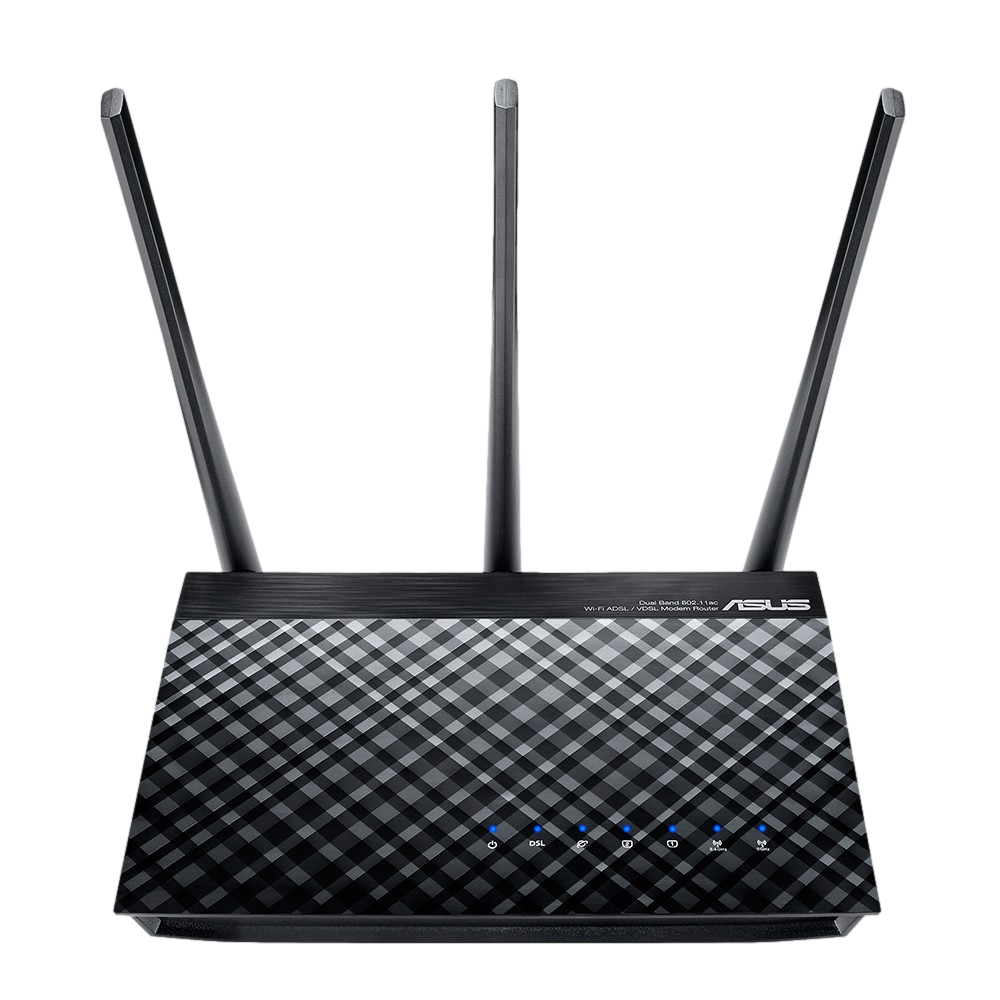 ASUS DSL-AC750 DualBand DLNA VPN ADSL VDSL Fiber Modem Router
