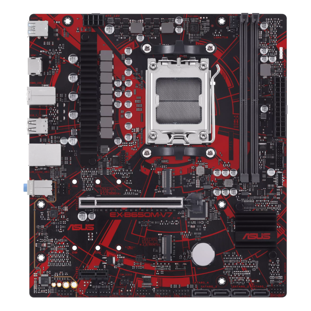 ASUS EX-B650M-V7 8000MHz OC DDR5 Soket AM5 M.2 HDMI mATX Anakart