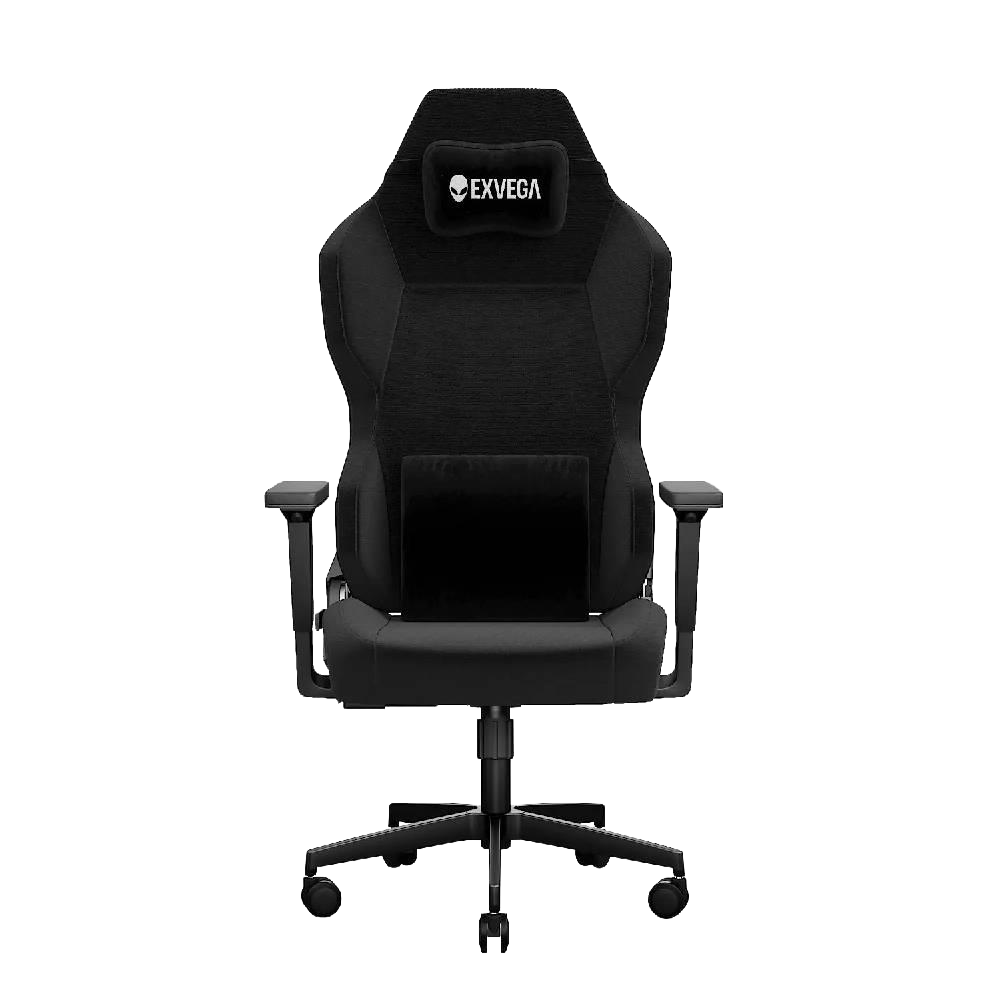 EXVEGA Andromeda 2025 Masajlı Dokuma Kumaş Siyah Gaming Koltuk