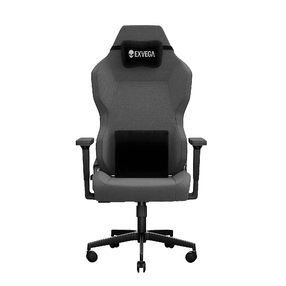EXVEGA Andromeda 2025 Masajlı Dokuma Kumaş Gri Gaming Koltuk