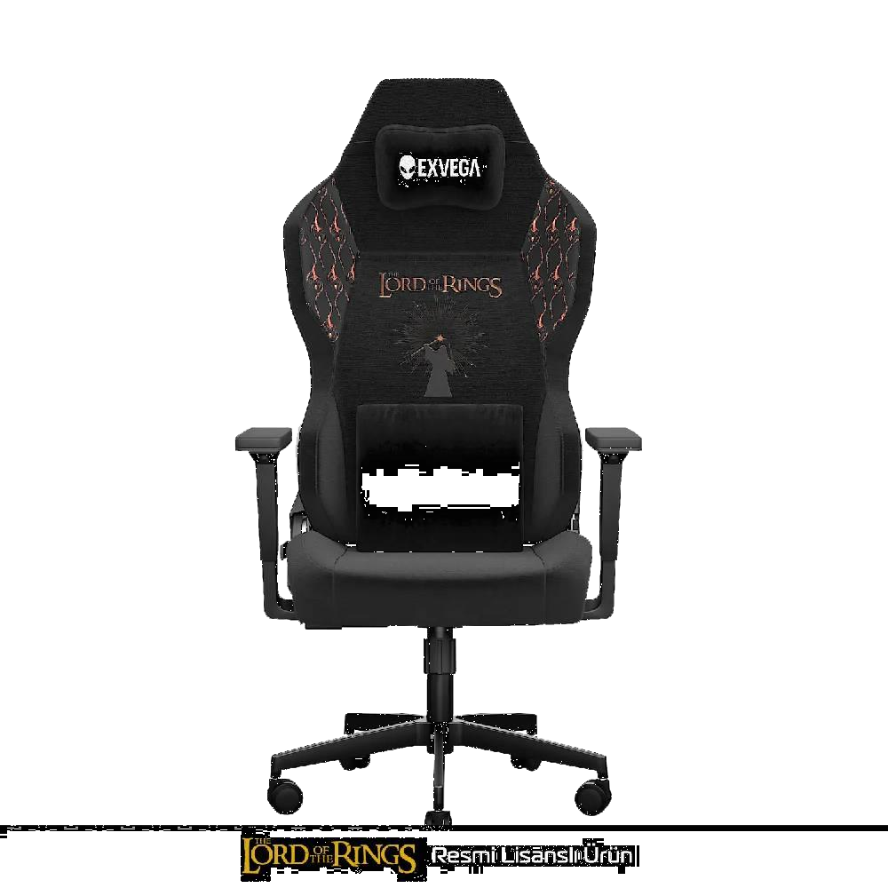 EXVEGA Andromeda 2025 Lord Of The Rings You Shall Not Pass Masajlı Dokuma Kumaş Gaming Koltuk