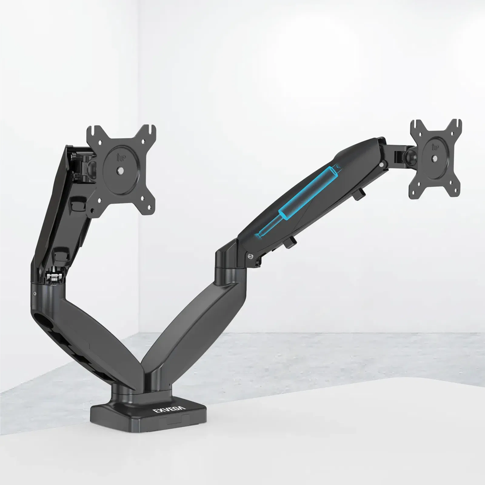 EXVEGA EX787 15-32" İkili Amortisörlü Vesa Monitör Askı Aparatı