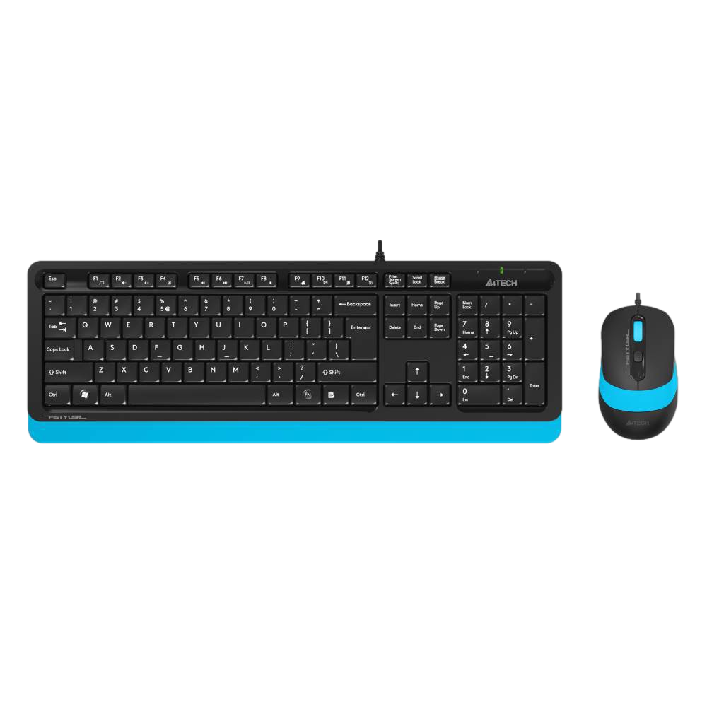 A4 Tech Fsytler F1010 Mavi Türkçe Q Klavye Mouse Set