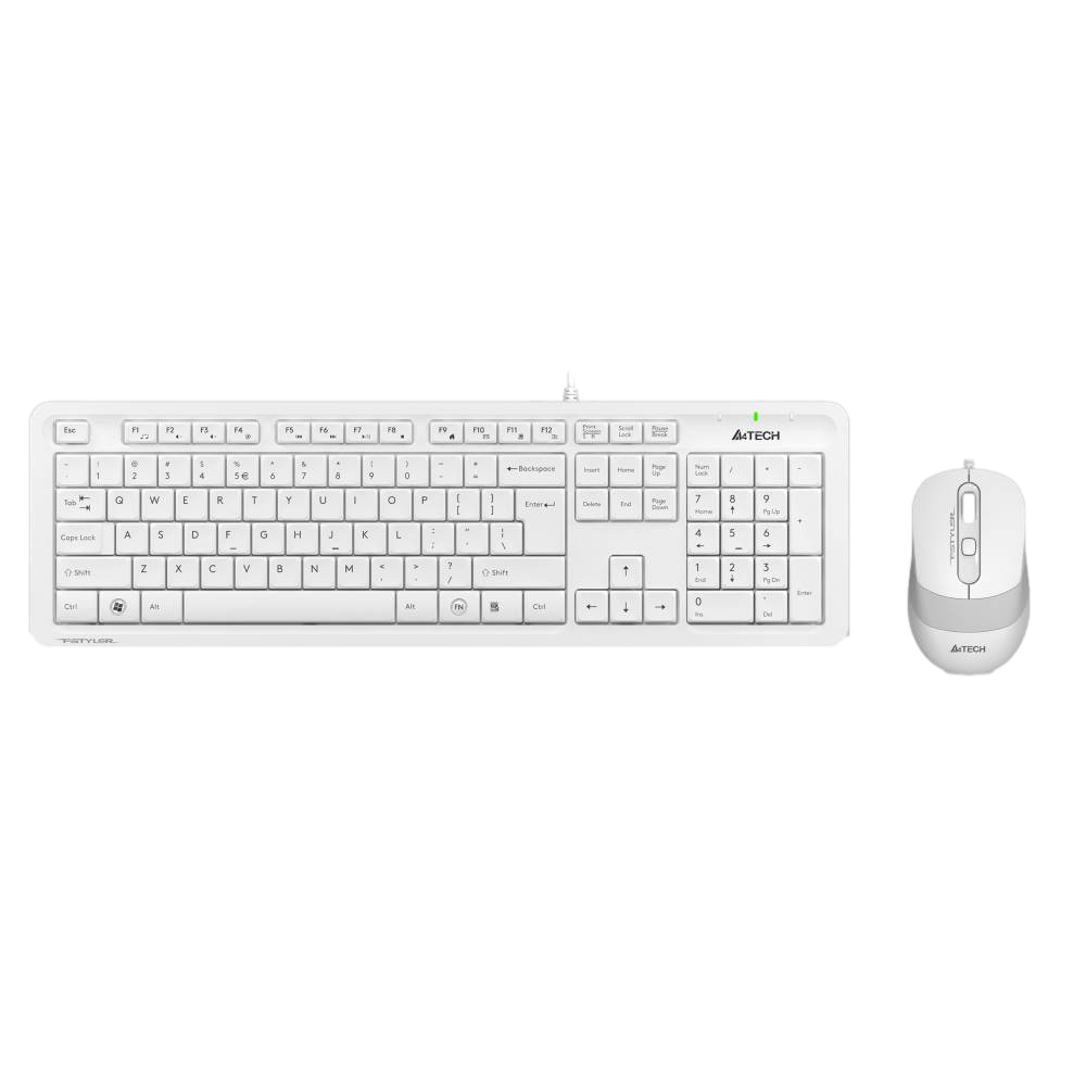 A4 Tech Fsytler F1010 Beyaz Türkçe Q Klavye Mouse Set