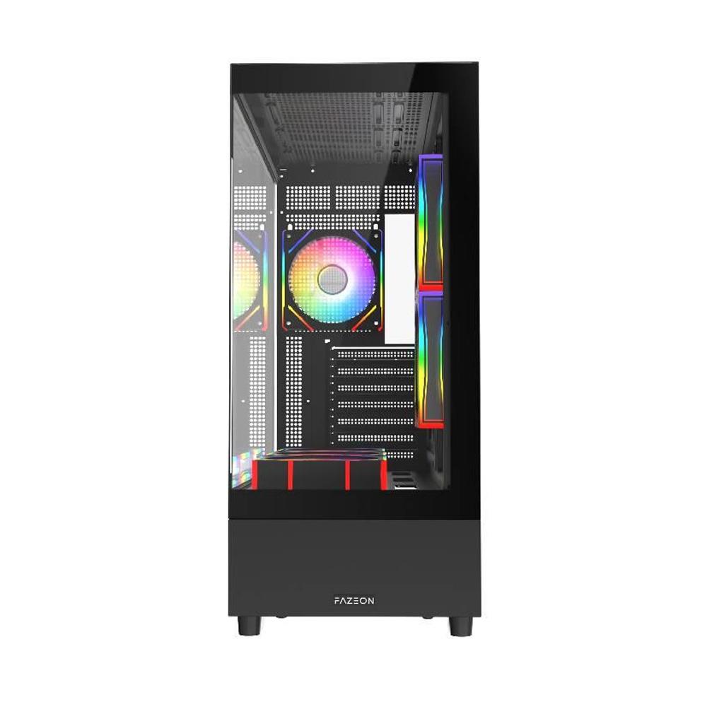 FAZEON F2 650W 80+ Bronze Tempered Glass Mesh 6x ARGB Fanlı USB 3.0 ATX Bilgisayar Kasası