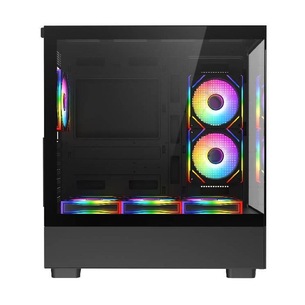 FAZEON F2 650W 80+ Bronze Tempered Glass Mesh 6x ARGB Fanlı USB 3.0 ATX Bilgisayar Kasası