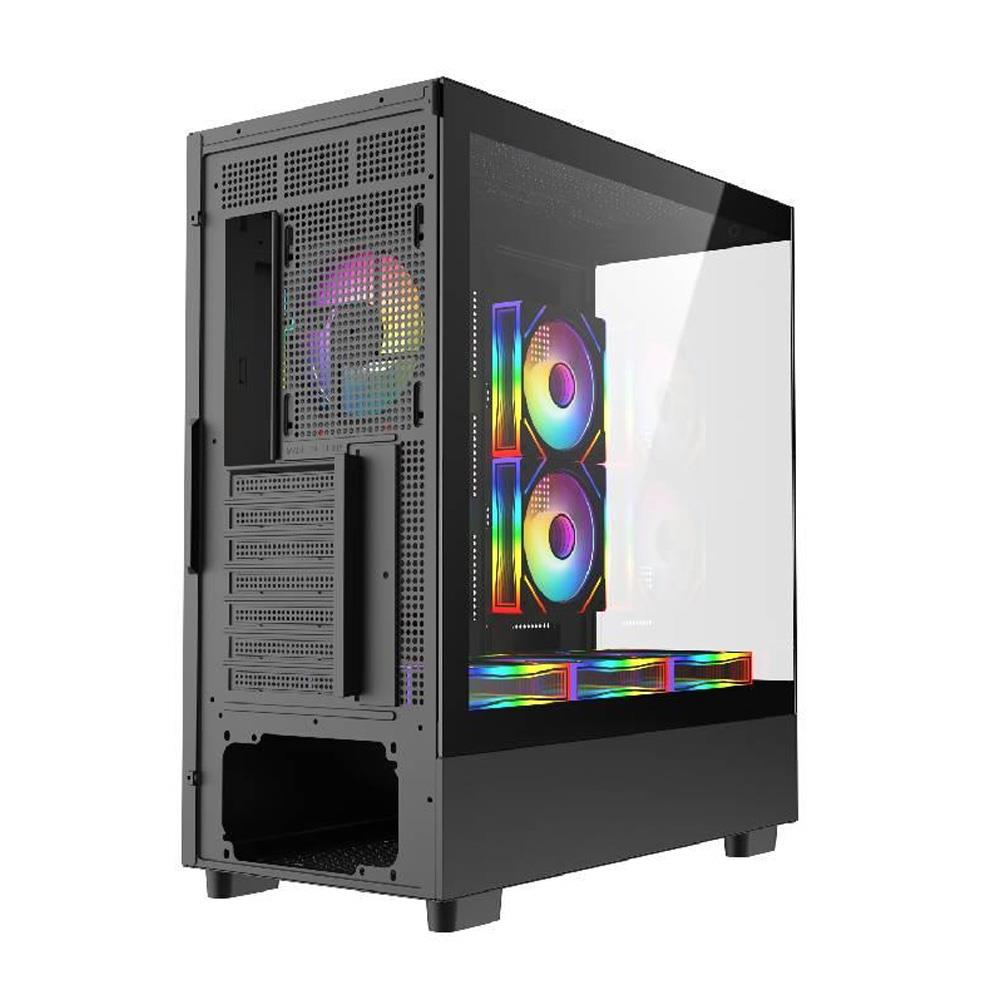 FAZEON F2 650W 80+ Bronze Tempered Glass Mesh 6x ARGB Fanlı USB 3.0 ATX Bilgisayar Kasası