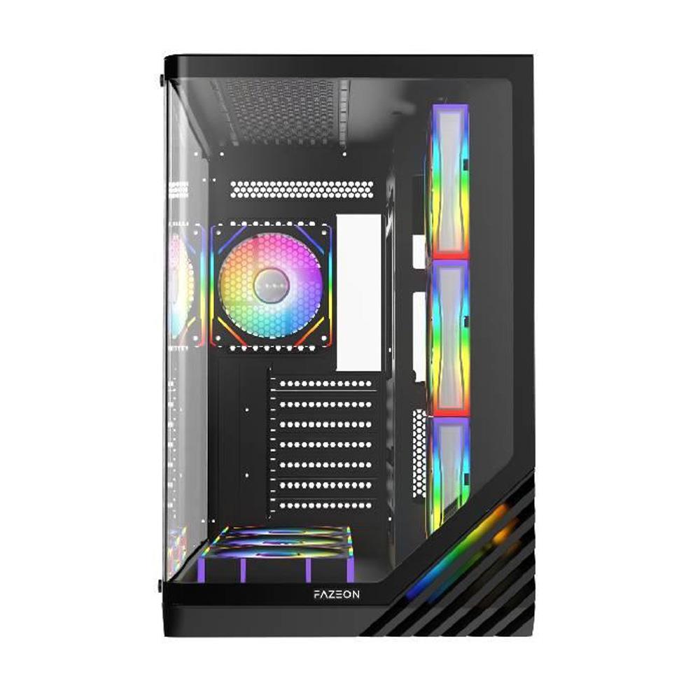 FAZEON F3 750W 80+ Bronze Tempered Glass 7x ARGB Fanlı USB 3.0 ATX Bilgisayar Kasası