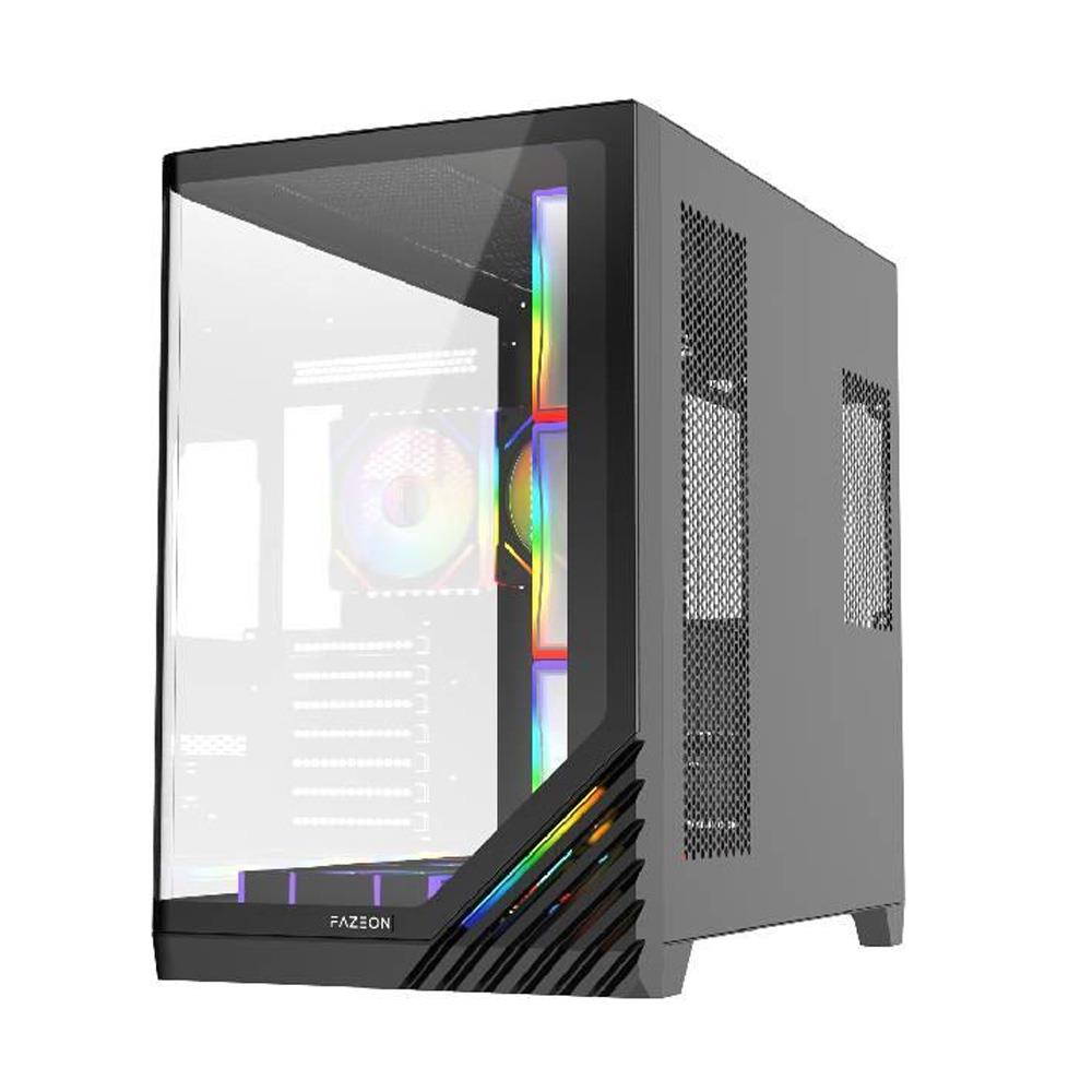FAZEON F3 750W 80+ Bronze Tempered Glass 7x ARGB Fanlı USB 3.0 ATX Bilgisayar Kasası