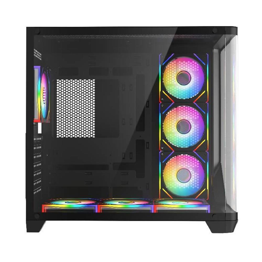 FAZEON F3 750W 80+ Bronze Tempered Glass 7x ARGB Fanlı USB 3.0 ATX Bilgisayar Kasası